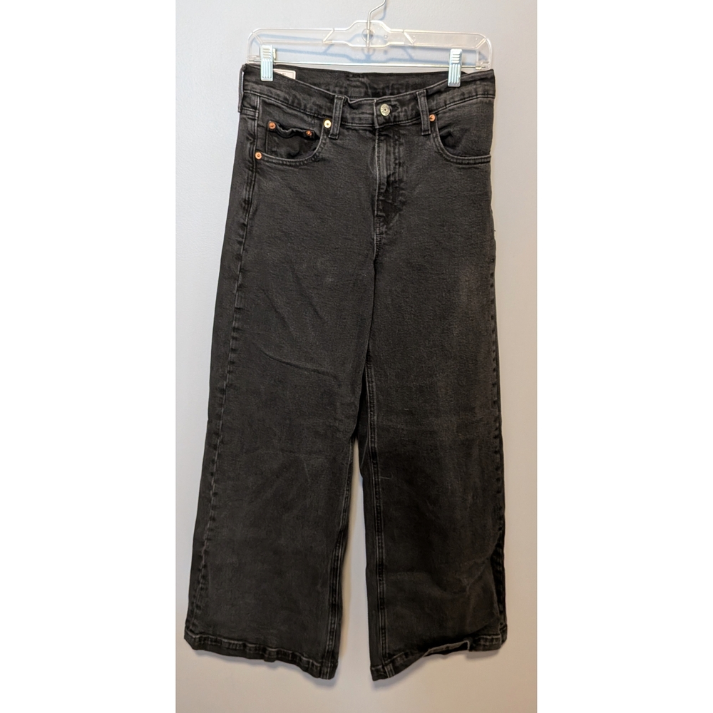 GAP Charcoal Black Wide Leg Jeans Size 8P